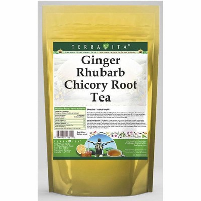 TerraVita Ginger Rhubarb Chicory Root Tea (50 tea bags, ZIN: 564271, 1-Pack)