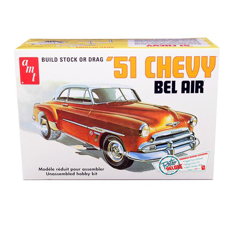 Skill 2 Model Kit 1951 Chevrolet Bel Air 2-in-1 Kit "Retro Deluxe Edition" 1/25 Scale Model by AMT, 1 of 5