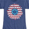 Girls' - Case IH - Patriotic Daisy Fitted Short Sleeve Graphic T-Shirt - 2 of 4