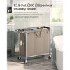SONGMICS Laundry Basket with Wheels, Rolling Laundry Hamper, Removable Liner, Steel Frame with Handle, Blanket Storage - 2 of 4