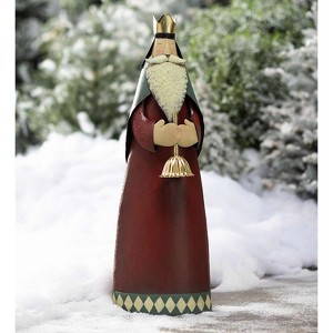 Evergreen Large Nativity Wise Man Metal Statue With Bell - 11 L x 9.75 W x 32.75 H - 1 of 1