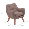 ECR4Kids Ava Arm Chair, Raisin - 2 of 4