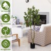 NicBex UV-Resistant Faux Tropical Tree, Curved Branches Artificial Plant, Resort-Style Floor Decor, Fake Plants for Garden Door Decor - 2 of 4