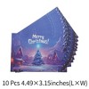 Unique Bargains Christmas Greeting Card Blue Purple 4.5x3.1 Inch 10 Pcs - 3 of 4
