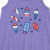 Girls' - Instant Message - Fourth Of July Desserts Graphic Sleeveless Aline Dress - 2 of 4