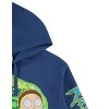 Ladies Rick and Morty Hoodie - Rick and Morty Womens Multi Print Sweatshirt - Rick & Morty Classic Hoodie - 4 of 4