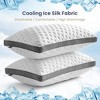 PDTEND  Cooling Gel Memory Foam Pillows – Set of 2, Medium Firm, Washable Smooth Cover - 2 of 4