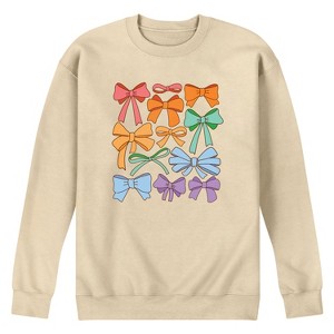 Men's - Instant Message - Pride Coquette Bows Graphic Fleece Sweatshirt - 1 of 4