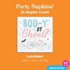 Big Dot of Happiness Boo-y or Ghoul Party Napkins, Halloween Gender Reveal Party Decor, White 3-Ply Paper Luncheon Napkins - 24 Count - 4 of 4