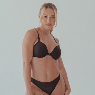 Wherewithal Women's AnyWhere Front Closure Convertible Bra Black