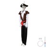 Yescom 5.4 Feet Pirate Captain Skeleton with Vulture & Owl Skeleton Halloween Decoration 2025 Brown - 2 of 4