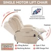 Up to 350 LBS Lift Recliner Chair, Heavy Duty Motion Mechanism with 8-Point Vibration Massage and Lumbar Heating, USB and Type-C Ports - 3 of 4