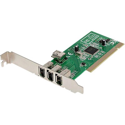 StarTech.com 4 Port IEEE-1394 FireWire PCI Card - PCI - Plug-in Card - 4 Firewire Port(s) - 4 Firewire 400 Port(s) - PC, Mac - TAA Compliant