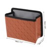 Unique Bargains Car Trash Can With Hook Hanging Car Door Faux Leather Trash Bin 1 Pc - 3 of 4