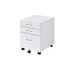 YONWAY 3 Drawer File Cabinet for Home Office, Mobile Storage Cabinet with Lock and Wheels, for Legal/Letter A4 Size - 4 of 4