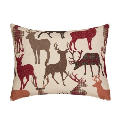 Colton King Brown Cotton Reversible Quilt Set