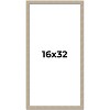PosterPalooza | 16x32 Thin Barnwood Picture Frame, UV Acrylic, 2 Finishes - Grey and Black - 2 of 4