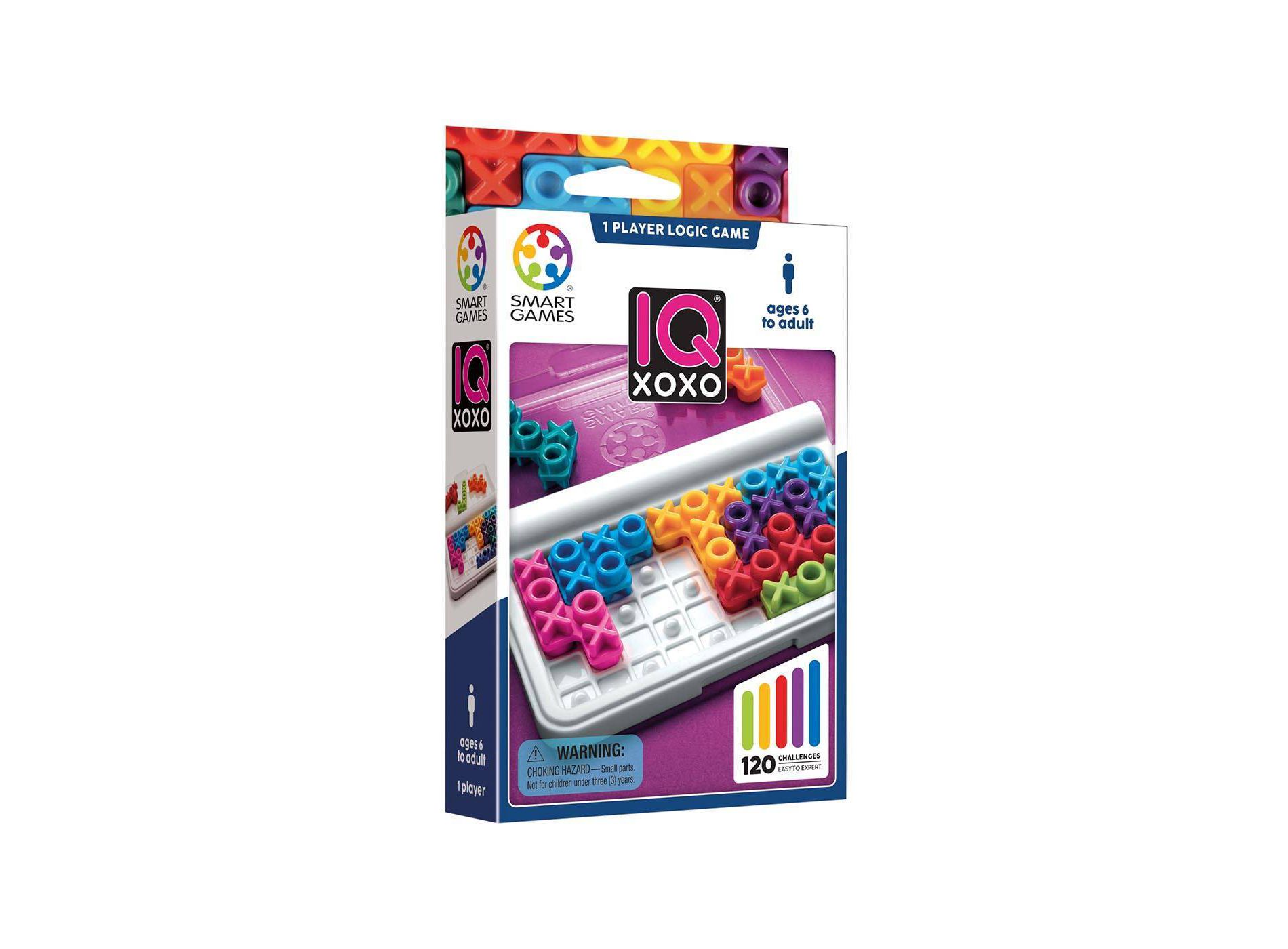 SmartGames IQ XOXO 9 Pieces Compact Brainteaser - 9pc