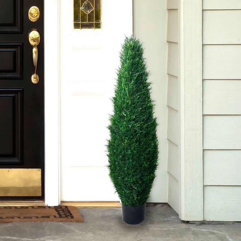 3.4ft Cypress Artificial Tree - Pure Garden, 4 of 5