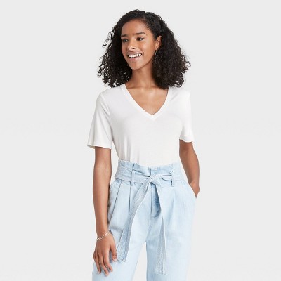 Women's Short Sleeve V-Neck T-Shirt - A New Day™