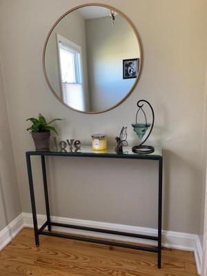 Dillard Narrow Long Console Table Gray - Aiden Lane