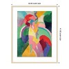 Amanti Art Femme a l'ombrelle ou La Parisienne by Robert Delaunay Wood Framed Wall Art Print - 4 of 4