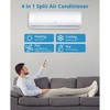 12000Btus WiFi Enabled Mini Split Air Conditioner with Heater and Inverter System - 3 of 4
