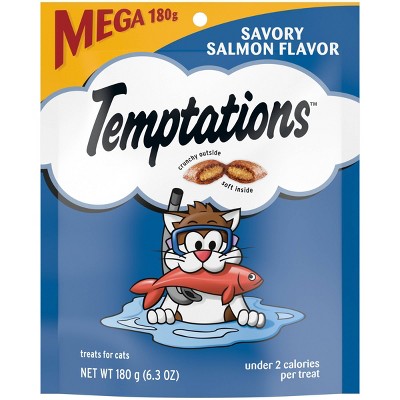 Photo 1 of Temptations Savory Seafood and Salmon Crunchy Cat Treats - 6.3oz  10 pack exp - 03/2026