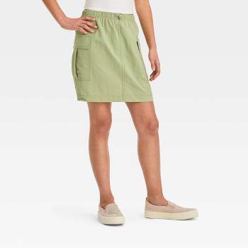 Girls' Cargo Pocket Nylon Utility Skirt - art class™