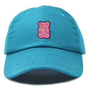 Dalix Pink Gummy Embroidered Cotton Dad Hat Baseball Cap Adjustable Womens - 1 of 4
