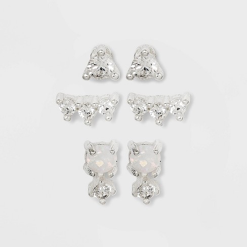 Opal Diamond Earrings