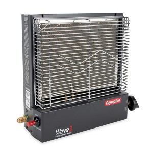 Camco Olympian Wave-3 Portable Catalytic Heater for RV, Home or Office, Adjustable from 1,600 to 3,000 BTUs, Use in Vented Areas Only - 1 of 4