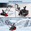TackView Corded Electric Snow Blower with Dual LED Lights, Brushless Motor 20" Width 180° Rotating Chute, 25ft Throwing Distance for Driveways - 4 of 4