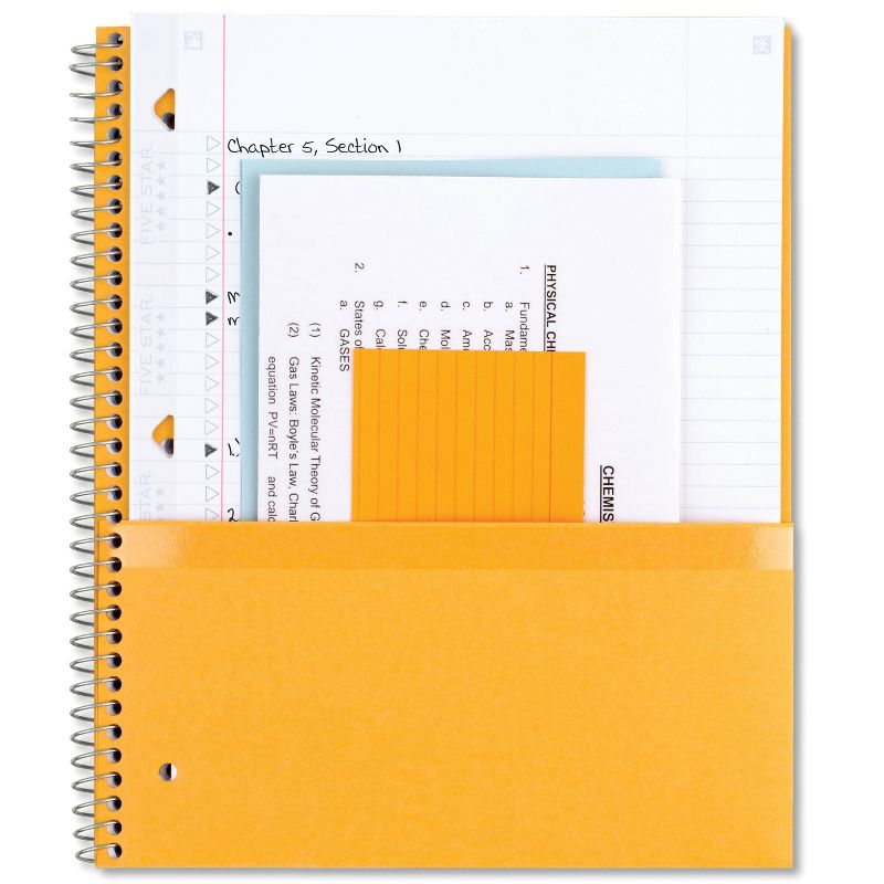 Five Star 5 Subject College Ruled Spiral Notebook (Colors May Vary), 6 of 15