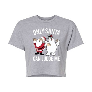 Women's - Frosty The Snowman - Christmas Cropped Graphic T-Shirt - 1 of 4
