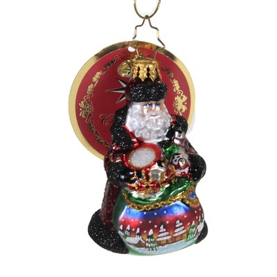 Christopher Radko 3.0" Delightful Delivery Gem Ornament Russian Christmas  -  Tree Ornaments