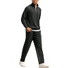 COOFANDY Men's Tracksuit 2 Piece Relaxed Fit Half-zip Sweatsuits Athletic Running Jogging Suit Sets - 4 of 4