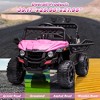12V Kids Ride On Truck Car, Remote Control, LED Lights, Music, Spring Suspension, Red, Authentic UTV Adventure - 4 of 4