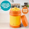 Bentology Stainless Steel Insulated Lunch 13oz Jar – Leak-Proof Container for Hot & Cold Food - BPA Free - Fits Most Lunch Boxes - Orange & Yellow - 4 of 4