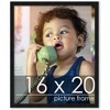 PosterPalooza | Classic Modern Black Picture Frame - UV Acrylic, Foam Board Backing, Hanging Hardware - 2 of 4
