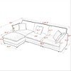 TIRAMISUBEST Cloud Couch Sectional L Shaped Sofa with Storage Ottoman Convertible Lounge Breathable Fabric Sofa Oversized 4 Seat Couch - 3 of 4