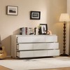 Angel Sar 63'' White 9 Drawer Dresser for Bedroom, Modern Long Dresser with Minimalist Design, Wooden Dresser for Home Office Organization - 3 of 4