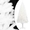 vidaXL 47.2 inch Artificial White Christmas Tree with LEDs- Durable, Lifelike, Weather and Water-Resistant Christmas Trees with Steel Base - 2 of 4