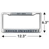 Xavier University School Logo Full Size Standard License Plate Metal Frame - 4 of 4