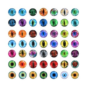 Unique Bargains Realistic 3D Doll Making DIY Craft Crochet Glass Dragon Eyes 100 Pcs - 1 of 4