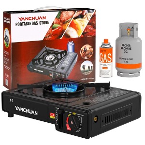Topteng Portable Camping Stove, Dual Fuel Burner - 1 of 4
