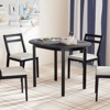 Tangkula 43" Wooden Dining Table w/Rubber Wood Legs for 2-4 People Load 260 LBS - 3 of 4