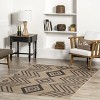 Nuloom Kasie Geometric Stripes Easy-Jute Machine Washable Indoor Area Rug - 2 of 4