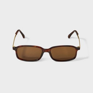 Women's Small Plastic/ Metal Rectangle Cateye Sunglasses - Wild Fable™ Tort - 1 of 2