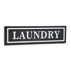 Cheung's Arabella Glossy Black and White Metal Laundry Sign - 3 of 4